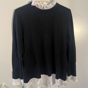 Black and White Layered Sweater